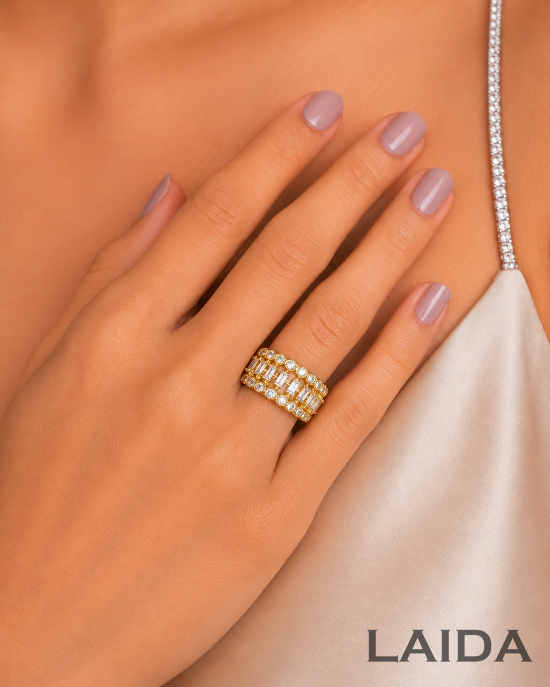 Zoe American Diamond Finger- Ring