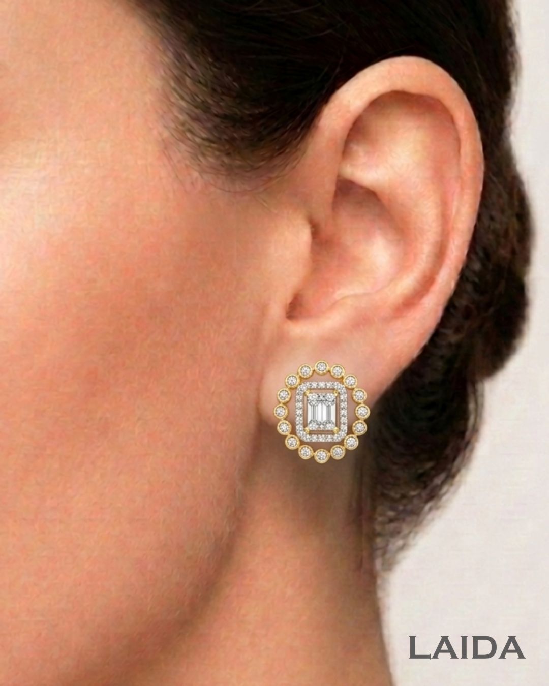 Heer 18K Gold Plated American Diamond Pendant Set