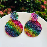 Bling Blogger Multi Layered Round Earrings