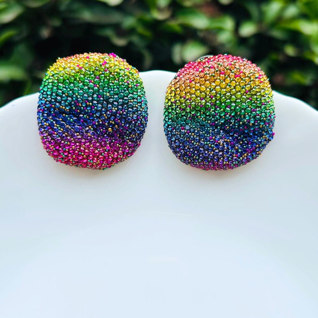 Bling Blogger Multi Stud Earrings - Small