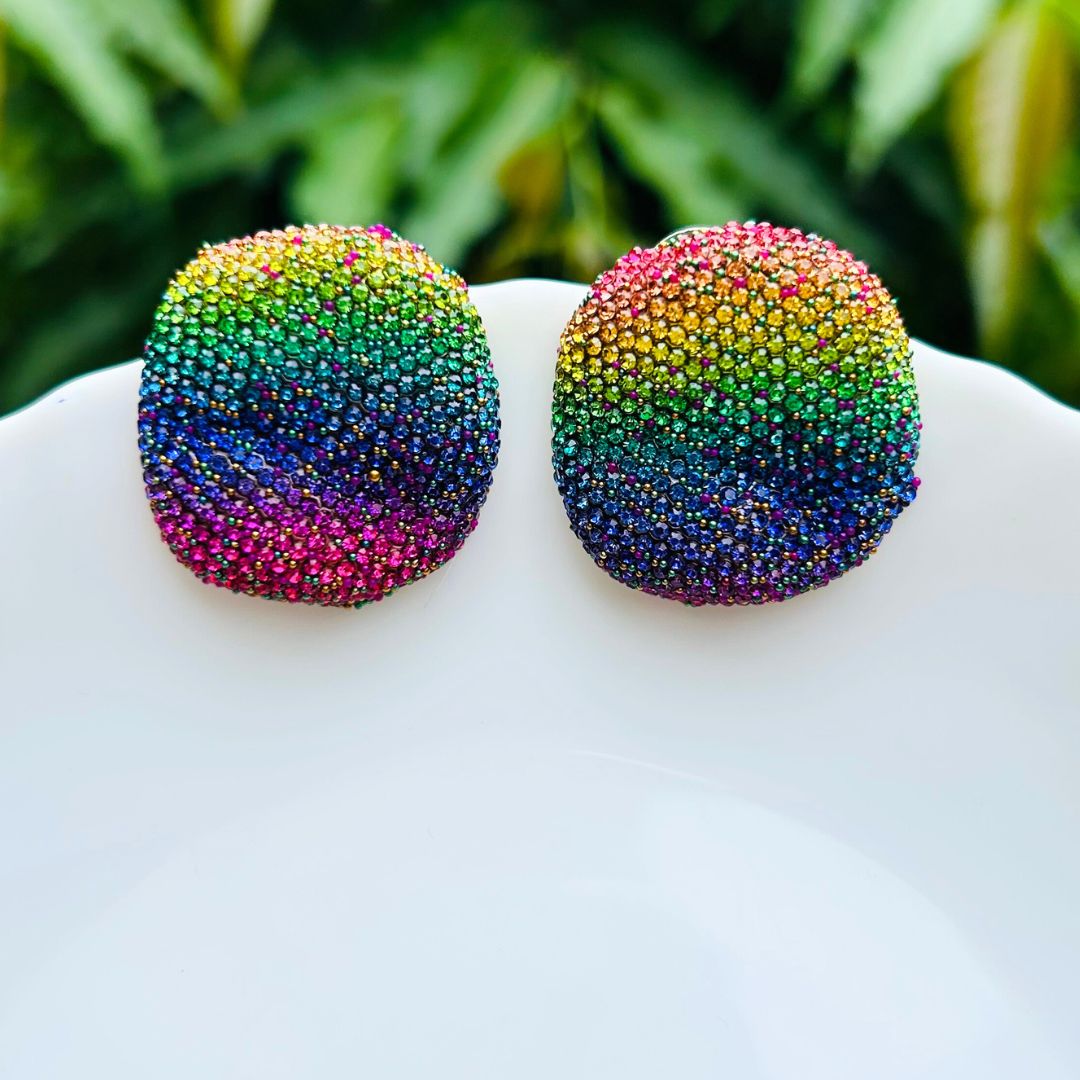 Bling Blogger Multi Stud Earrings - Small