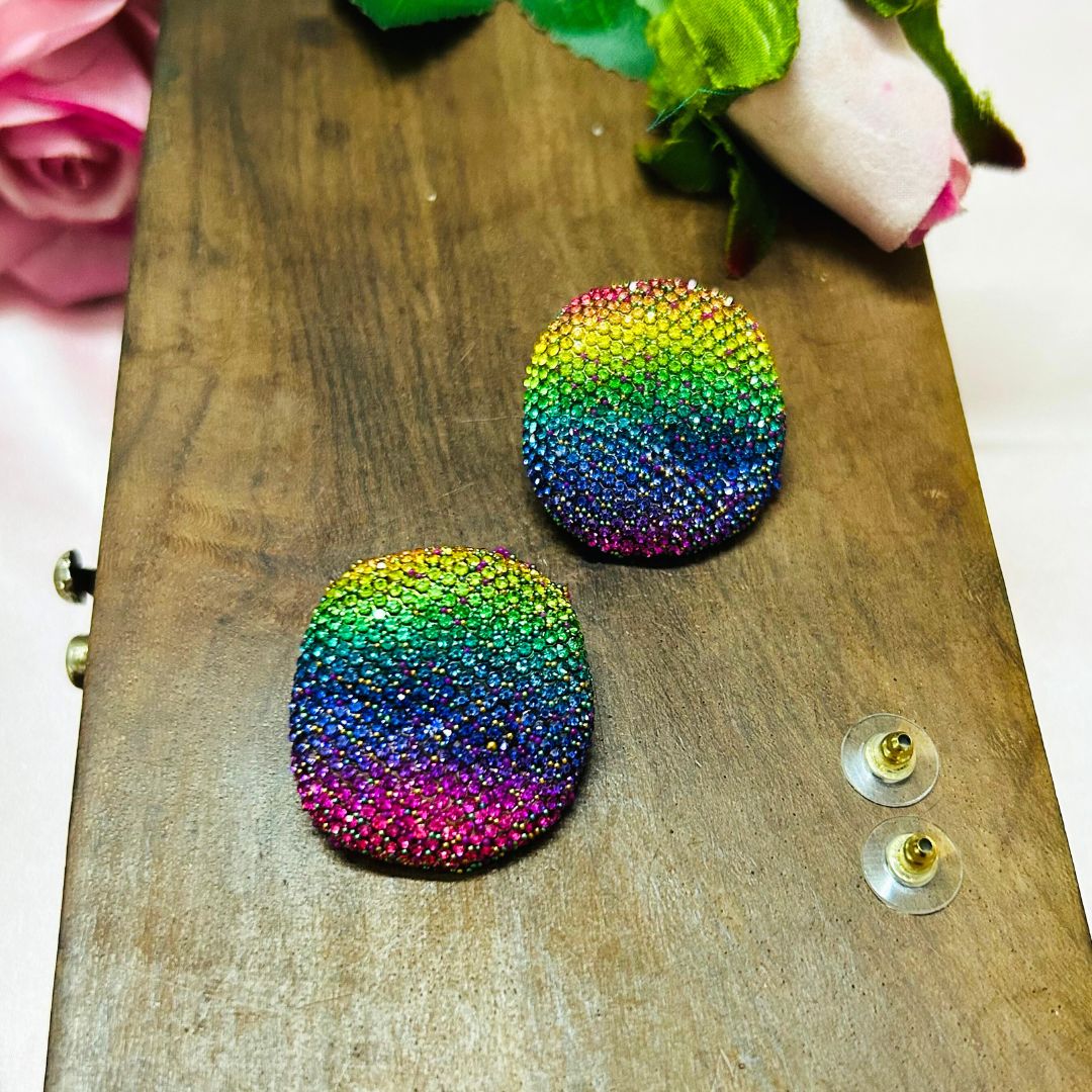 Bling Blogger Multi Stud Earrings - Small
