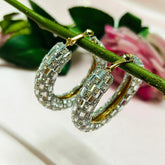 Bling Blogger Silver Hoop Earrings