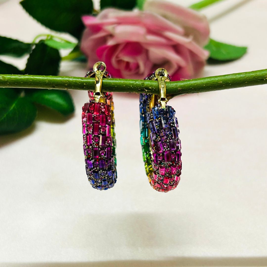 Bling Blogger Multi Hoop Earrings