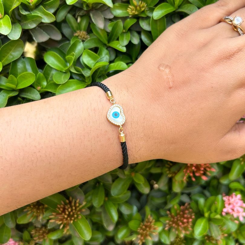 Heart Evil Eye Bracelet