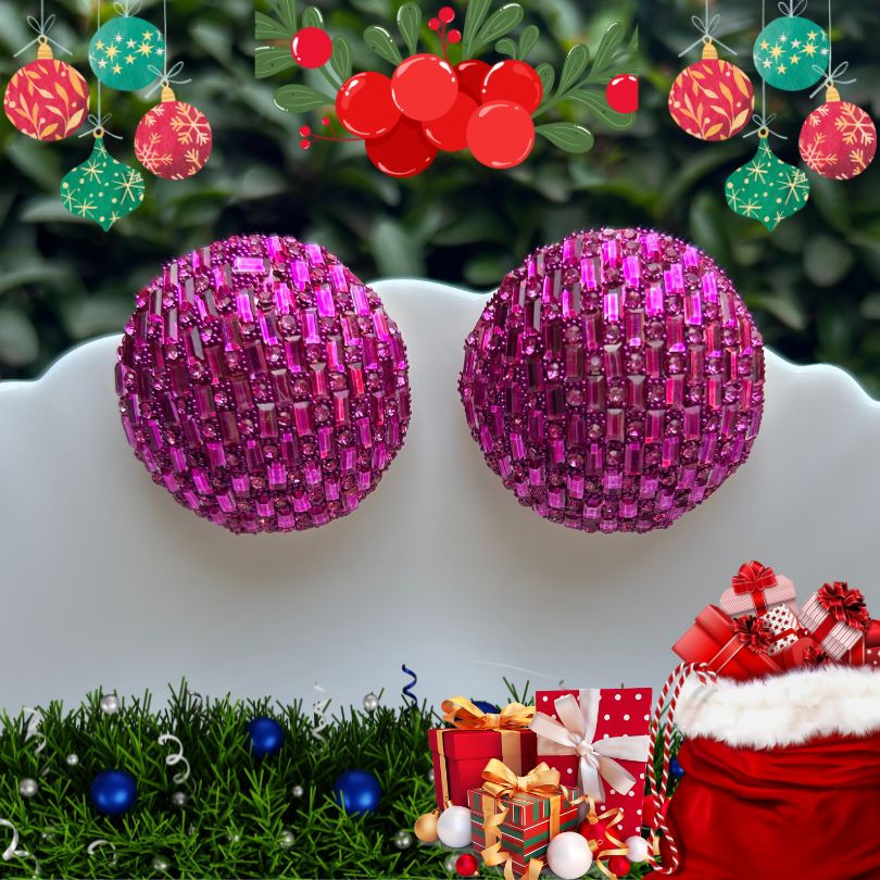 Bling Blogger Pink Stud Earrings