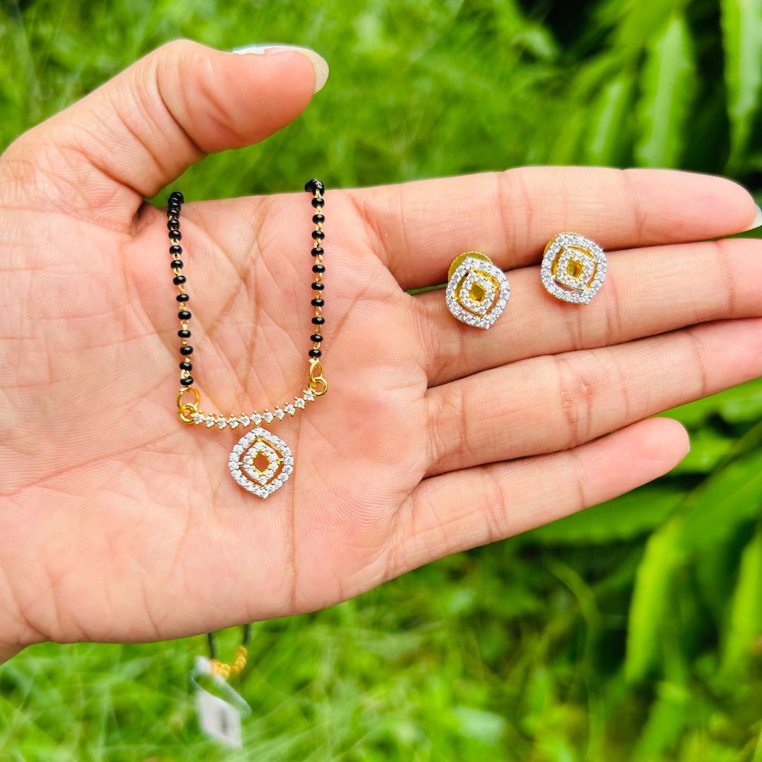 Chitra American Diamond Mangalsutra Set