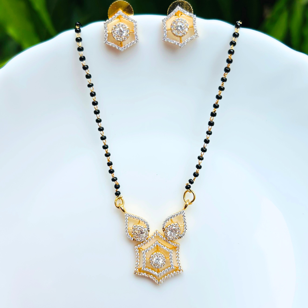 Akshara American Diamond Mangalsutra Set
