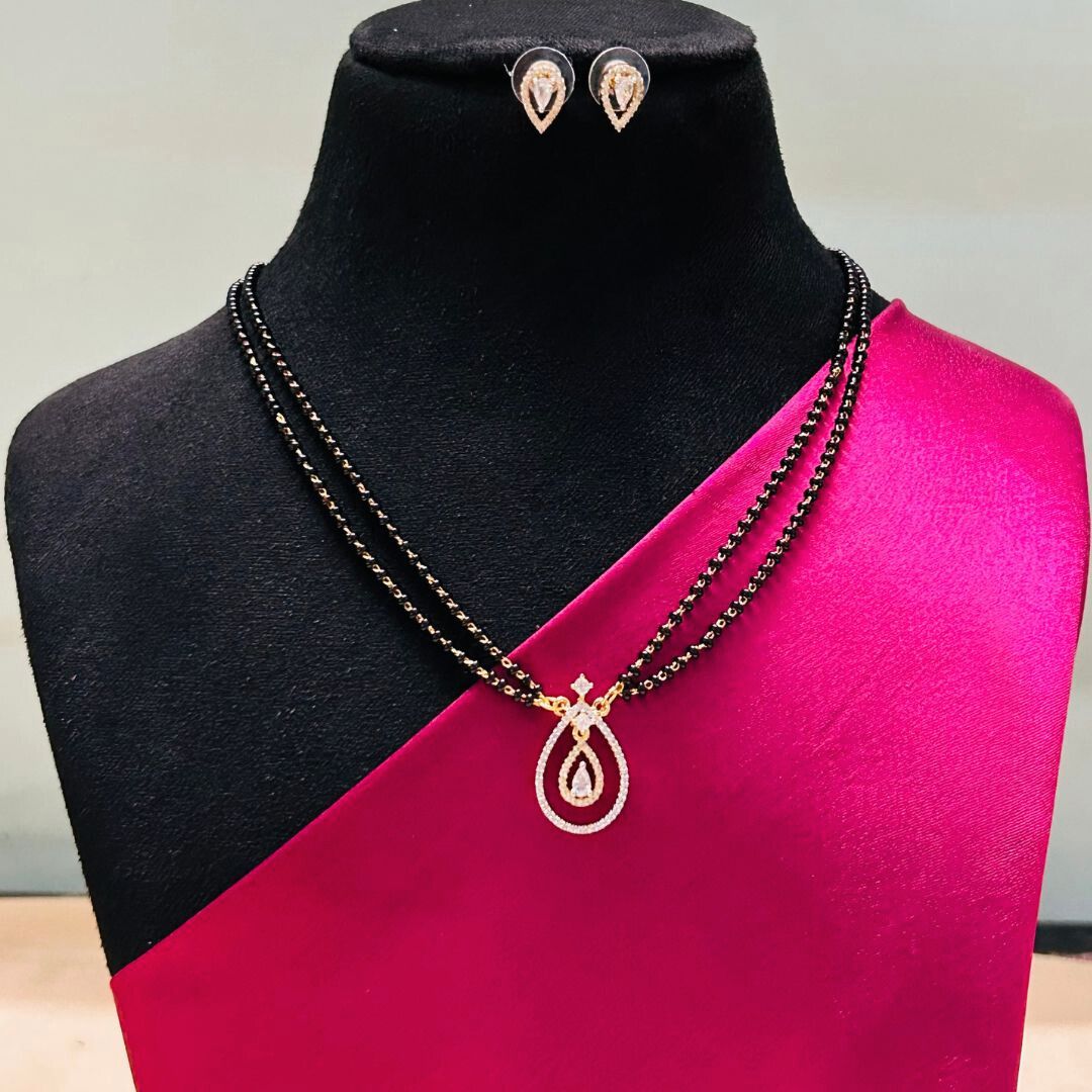 Aarushi American Diamond Mangalsutra Set