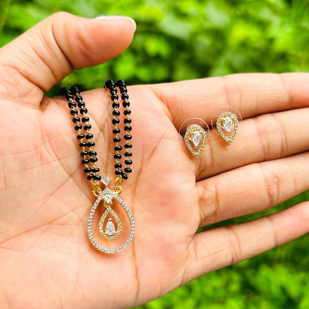Aarushi American Diamond Mangalsutra Set