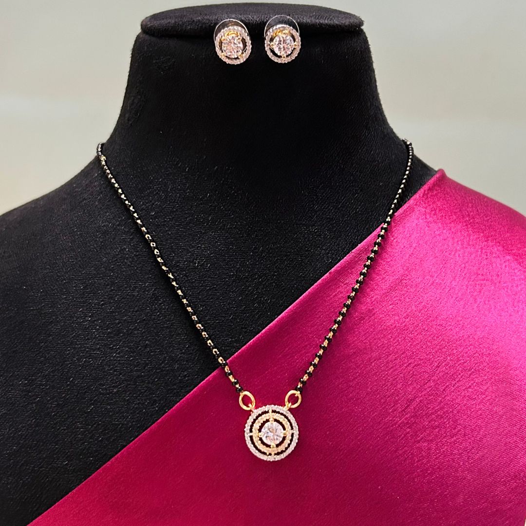 Adira American Diamond Mangalsutra Set