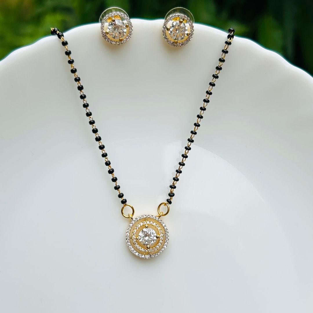 Adira American Diamond Mangalsutra Set