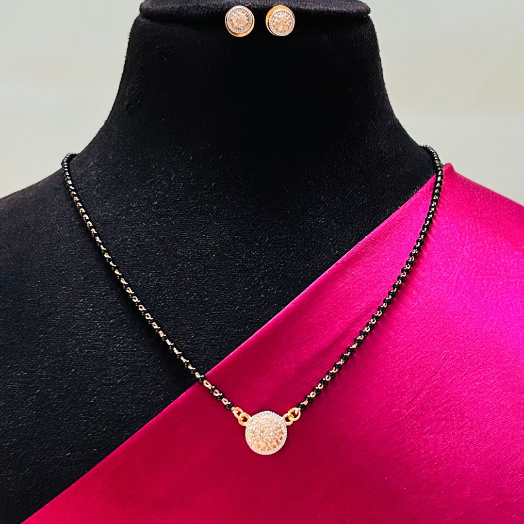 Satya American Diamond Mangalsutra Set