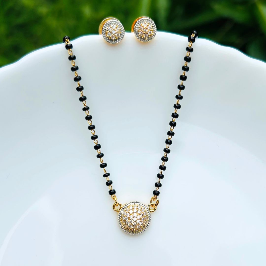 Satya American Diamond Mangalsutra Set