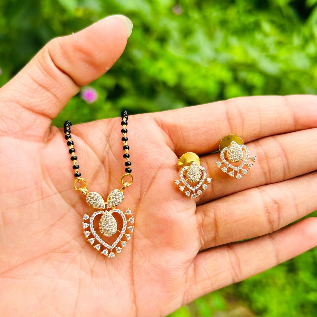 Gayatri American Diamond Mangalsutra Set