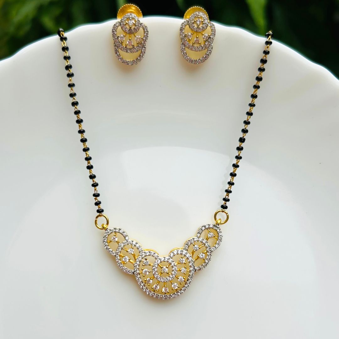 Mukta American Diamond Mangalsutra Set