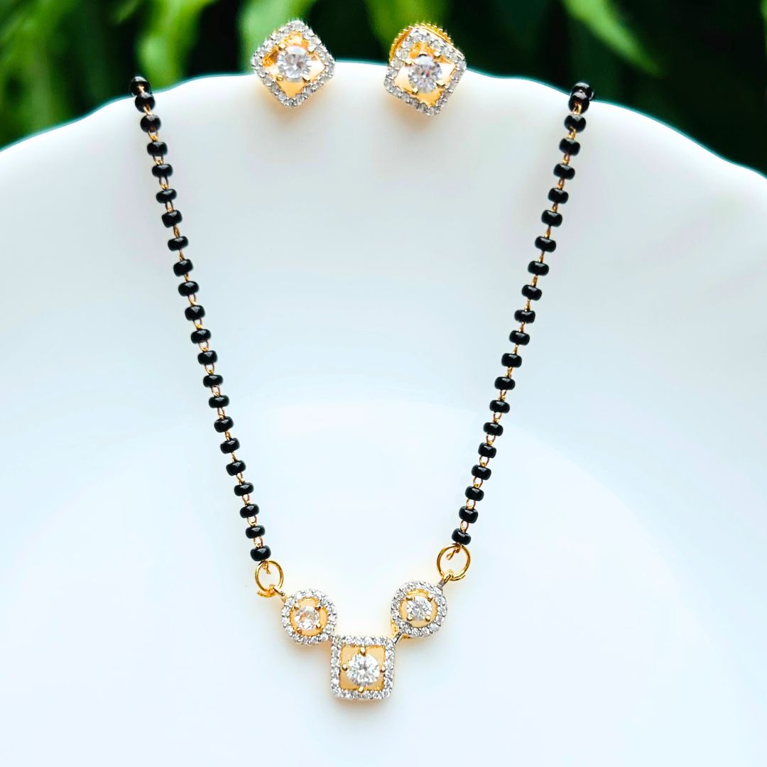 Tara American Diamond Mangalsutra Set