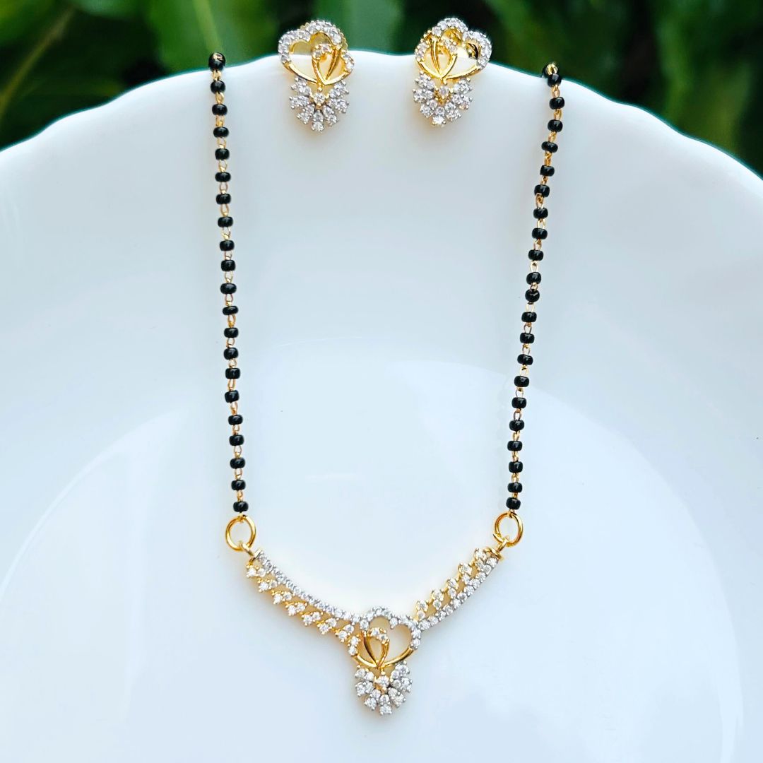 Anika American Diamond Mangalsutra Set