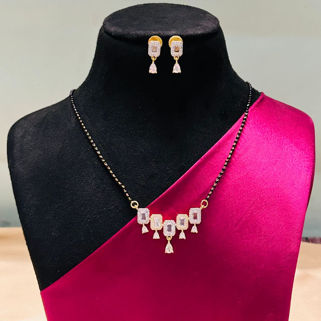 Gitanjali American Diamond Mangalsutra Set