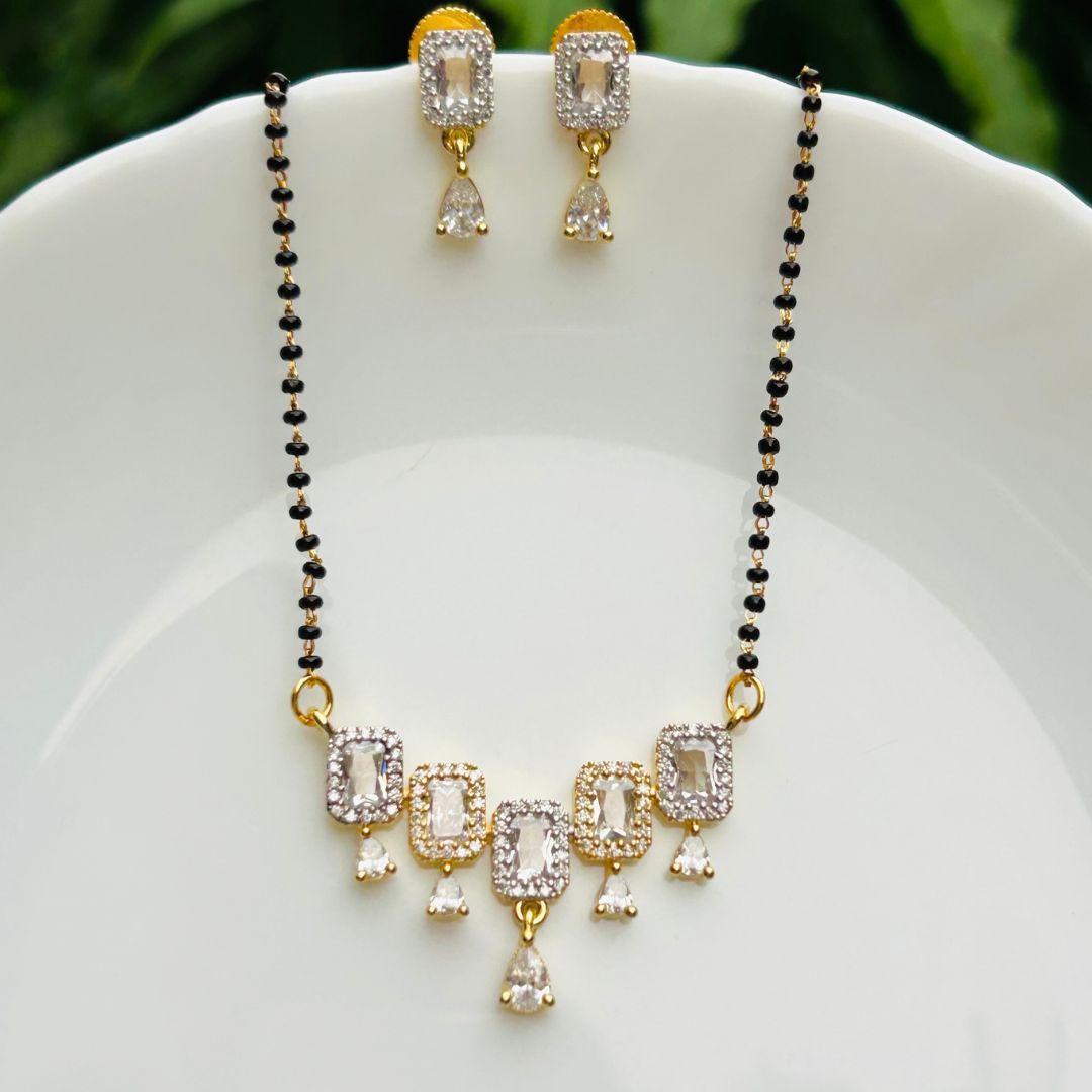 Gitanjali American Diamond Mangalsutra Set