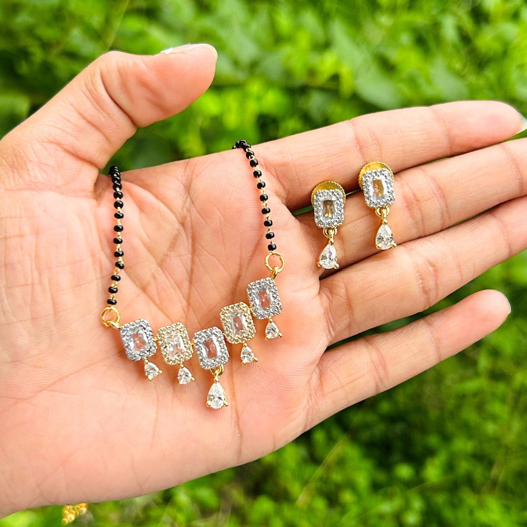 Gitanjali American Diamond Mangalsutra Set