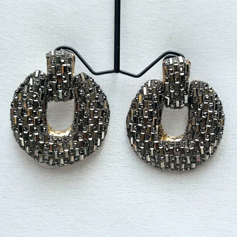 Bling Blogger Black Statement Earrings