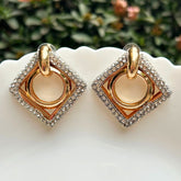 Bling Rhombus Earrings