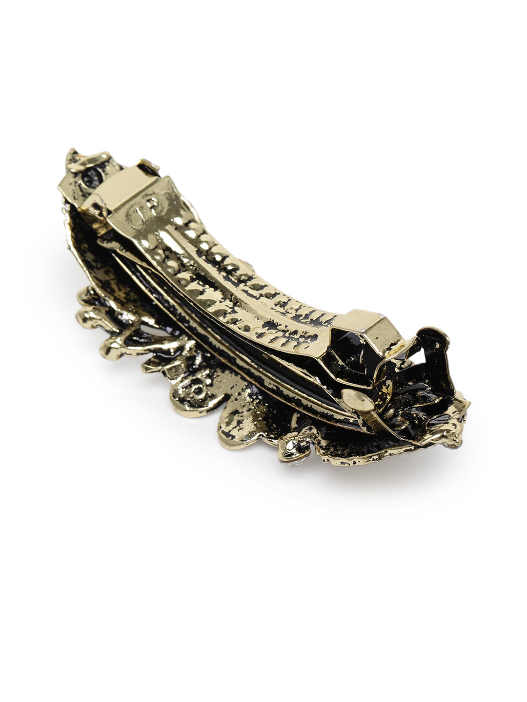 Antique Golden Leaf French Barrette