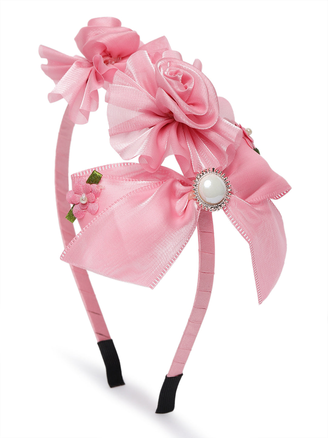 Girls Pink Flower Hairband