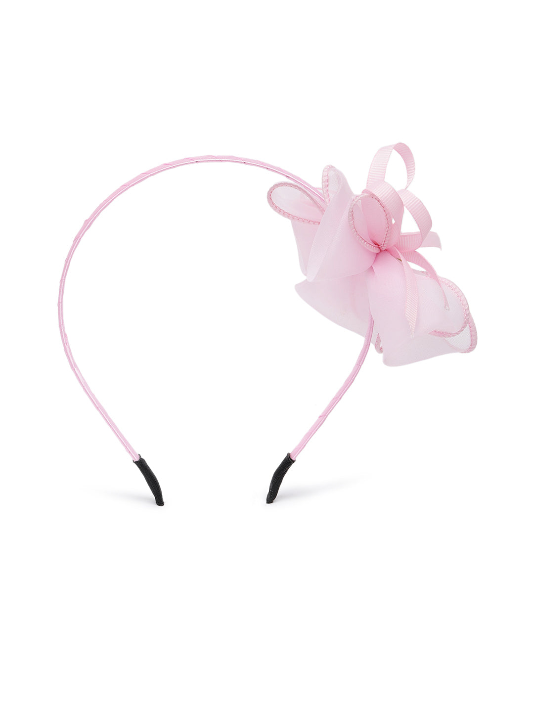 Set Of 2 Baby Girl Bow Hair bands - Pink and Peach