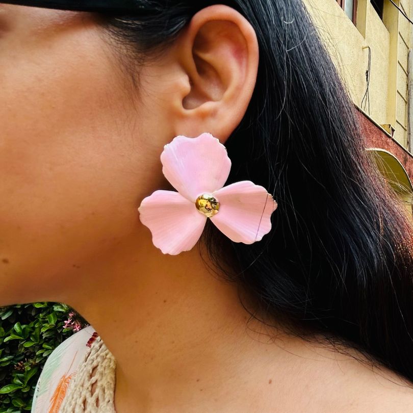 Flower Baby Pink Earrings