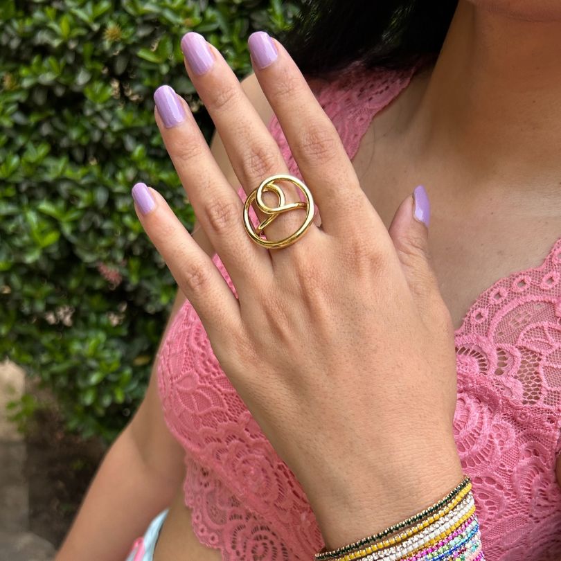 Hollow Round Finger - Ring