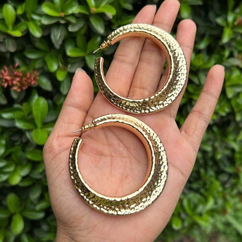 Golden Hoop Earring