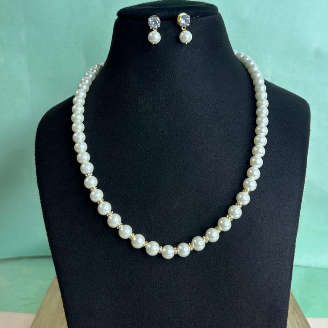 Arka CZ Pearl Mala Set