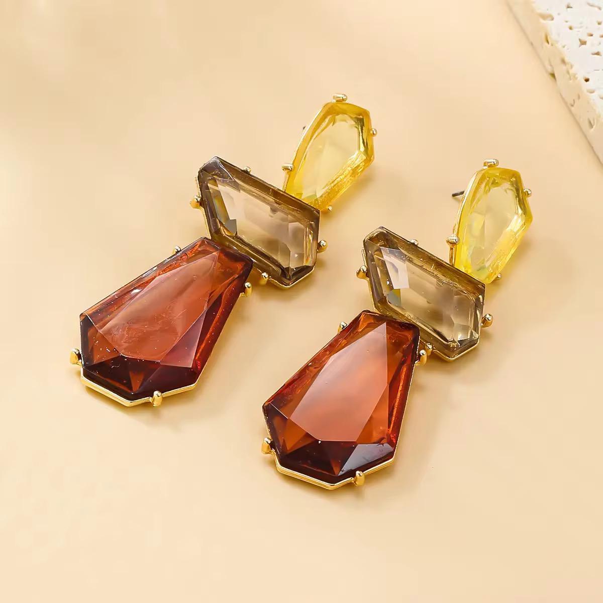 Maya Brown Statement Earrings