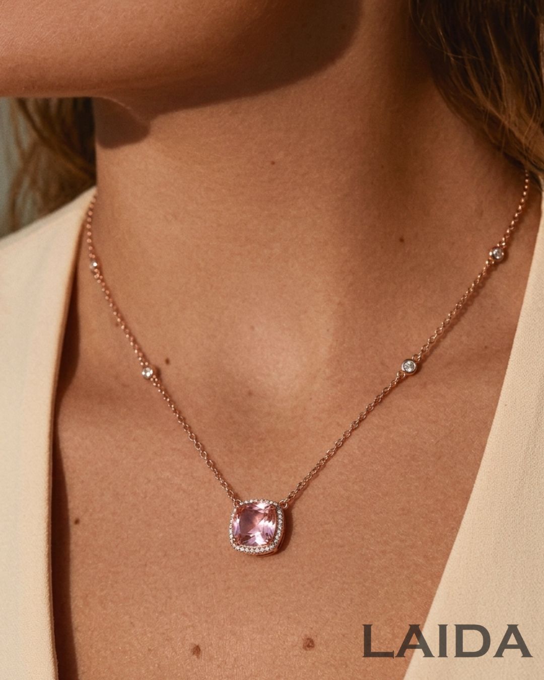 Pink Charm Ruby Pendant