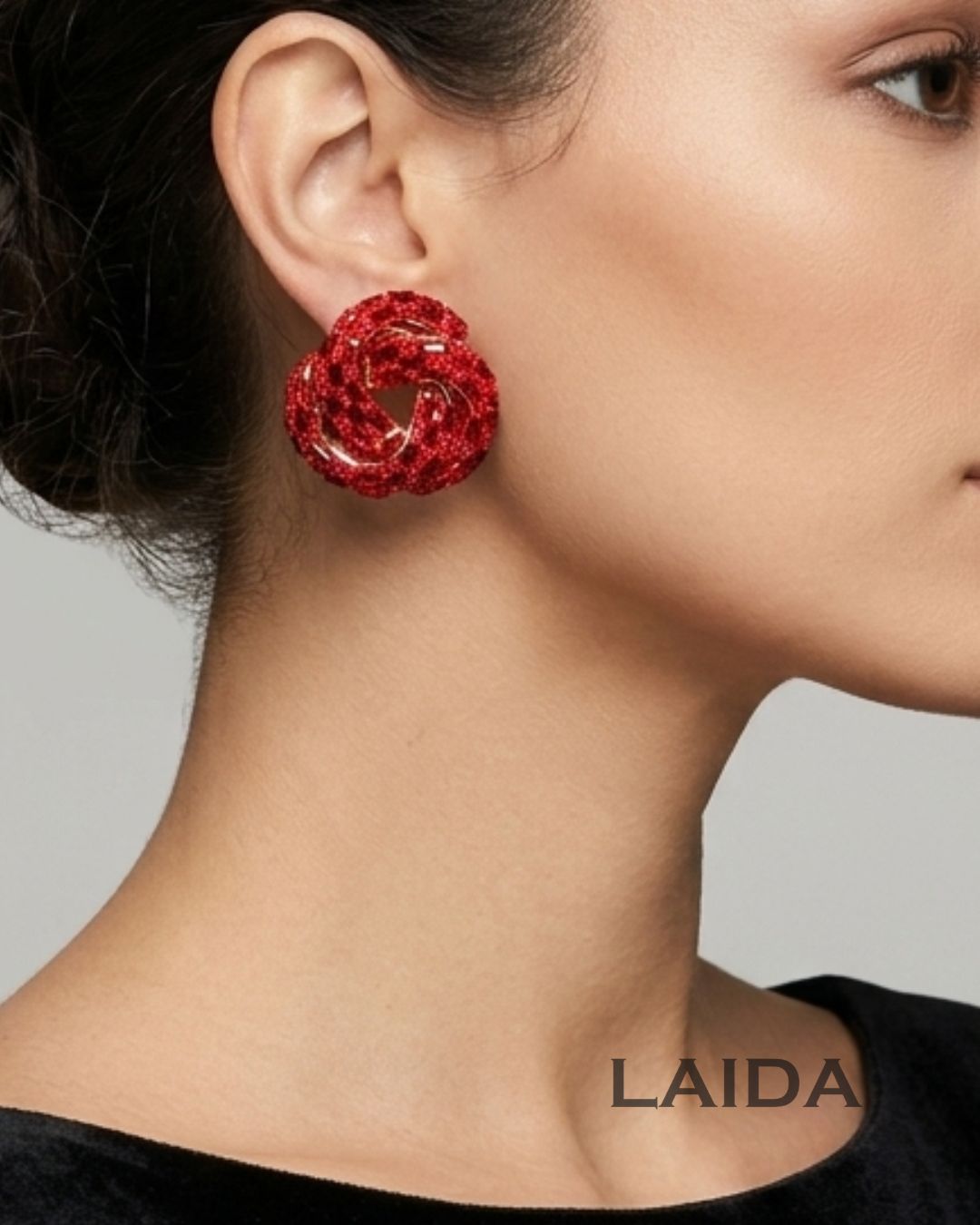 Bling Blogger Red Knot Statement Studs