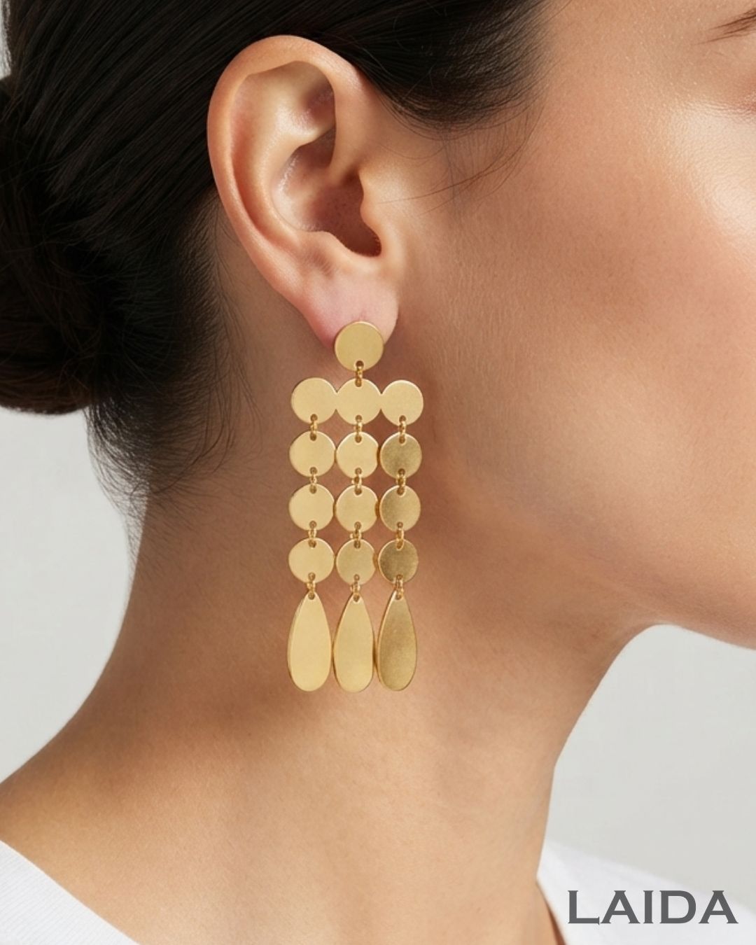 Golden Chandelier Drop Earrings
