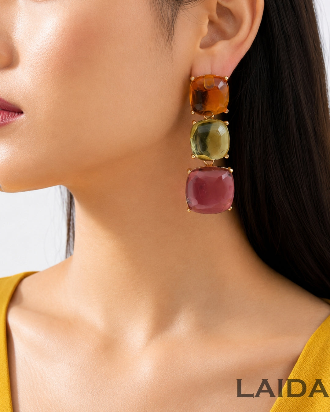 Maya Multicolor Statement Earrings