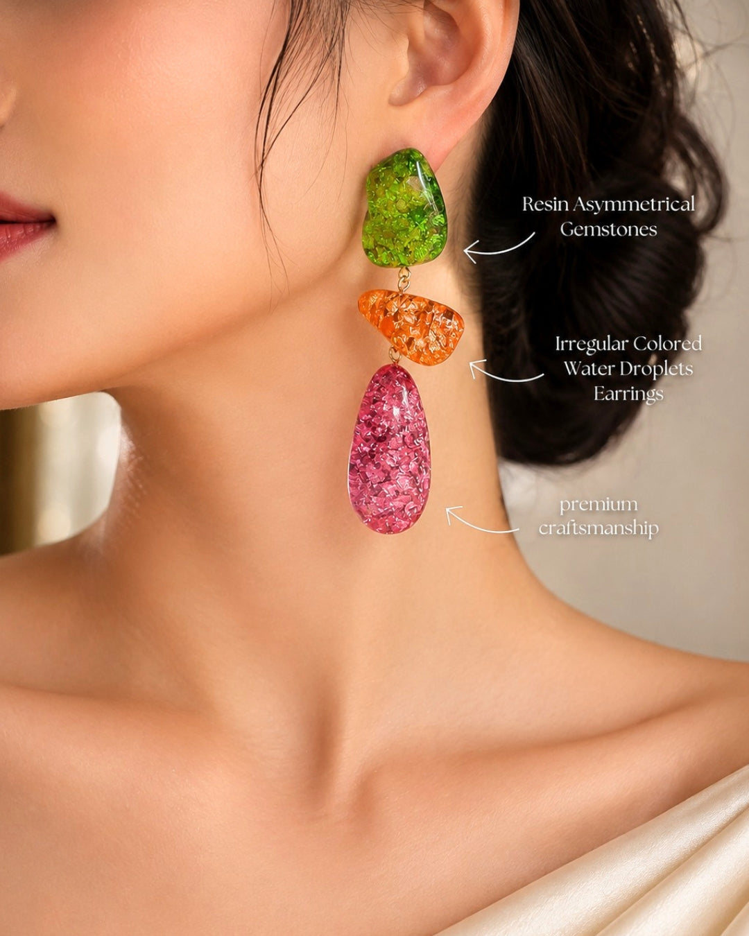 Chic Multicolor Drop Earrings