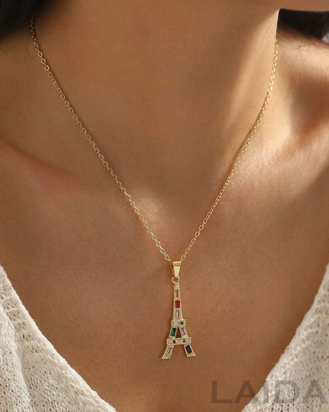 Multi Eiffel Tower Pendant