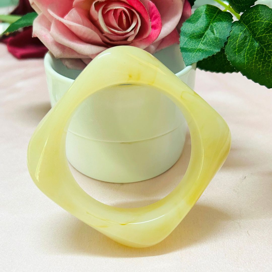 Off White Resin Bracelet