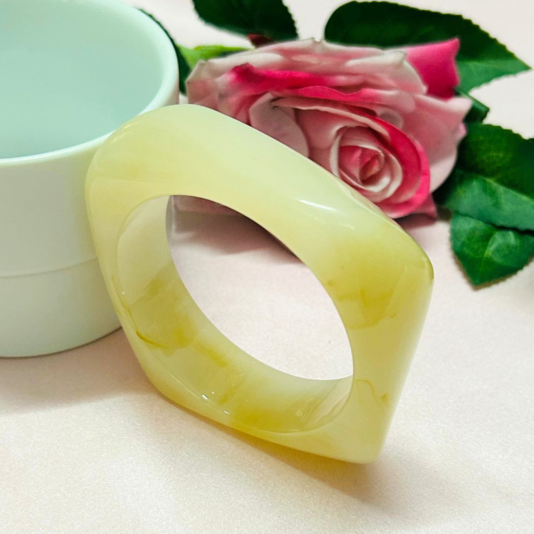 Off White Resin Bracelet