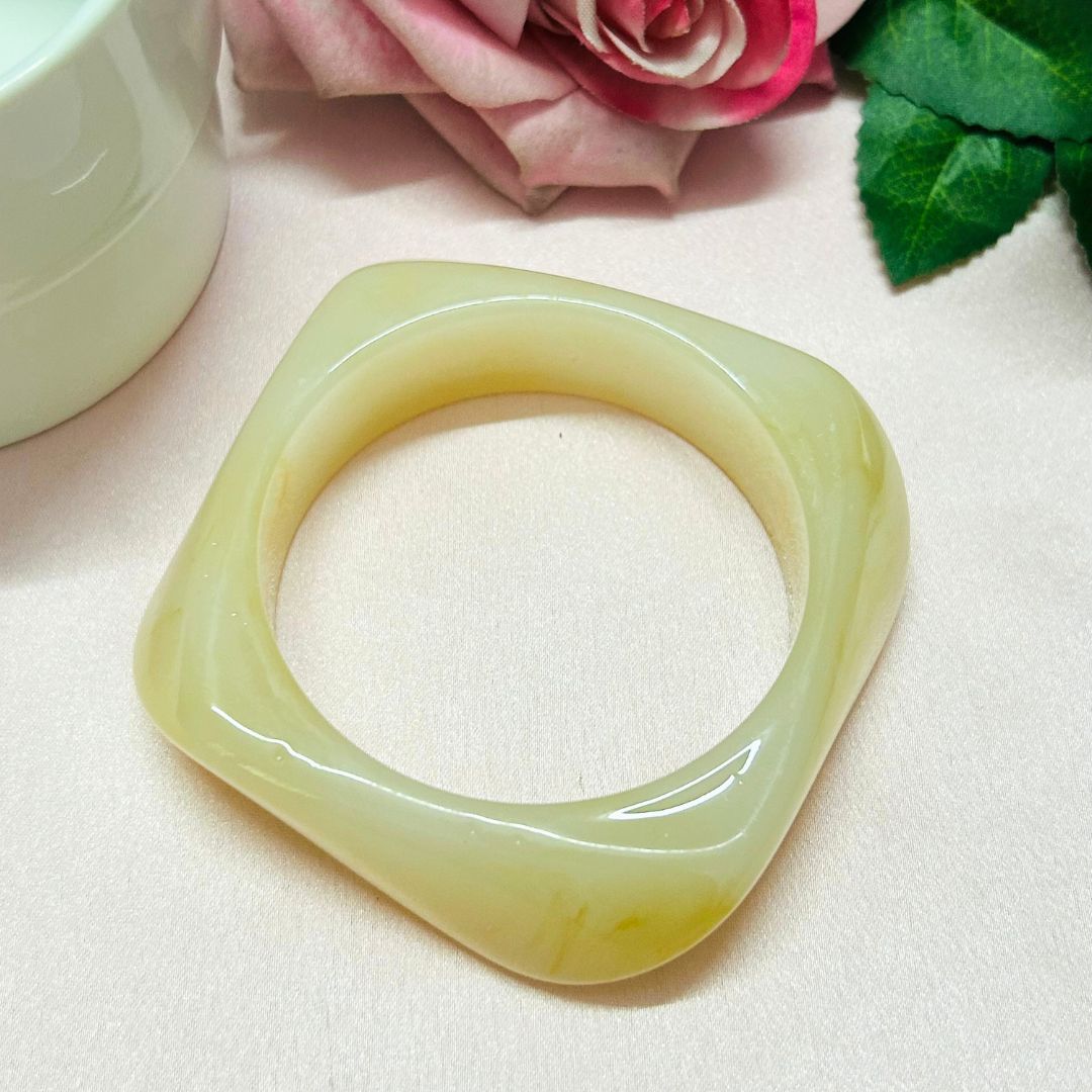 Off White Resin Bracelet