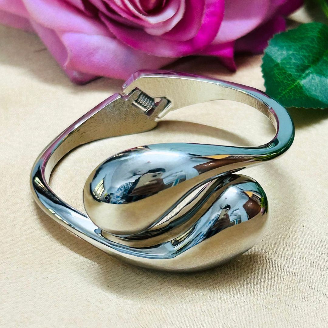 Silver Shiny Bold Openable Kada/Handcuff