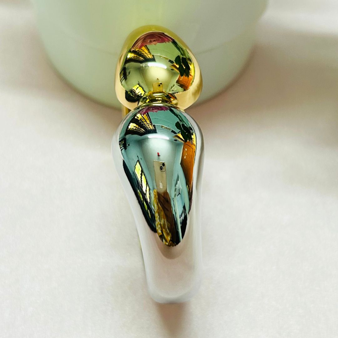 Half Golden Silver Openable kada/Cuff