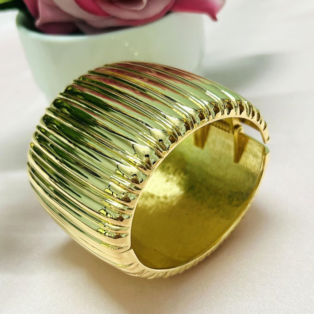 Layered Golden Openable Kada/Cuff