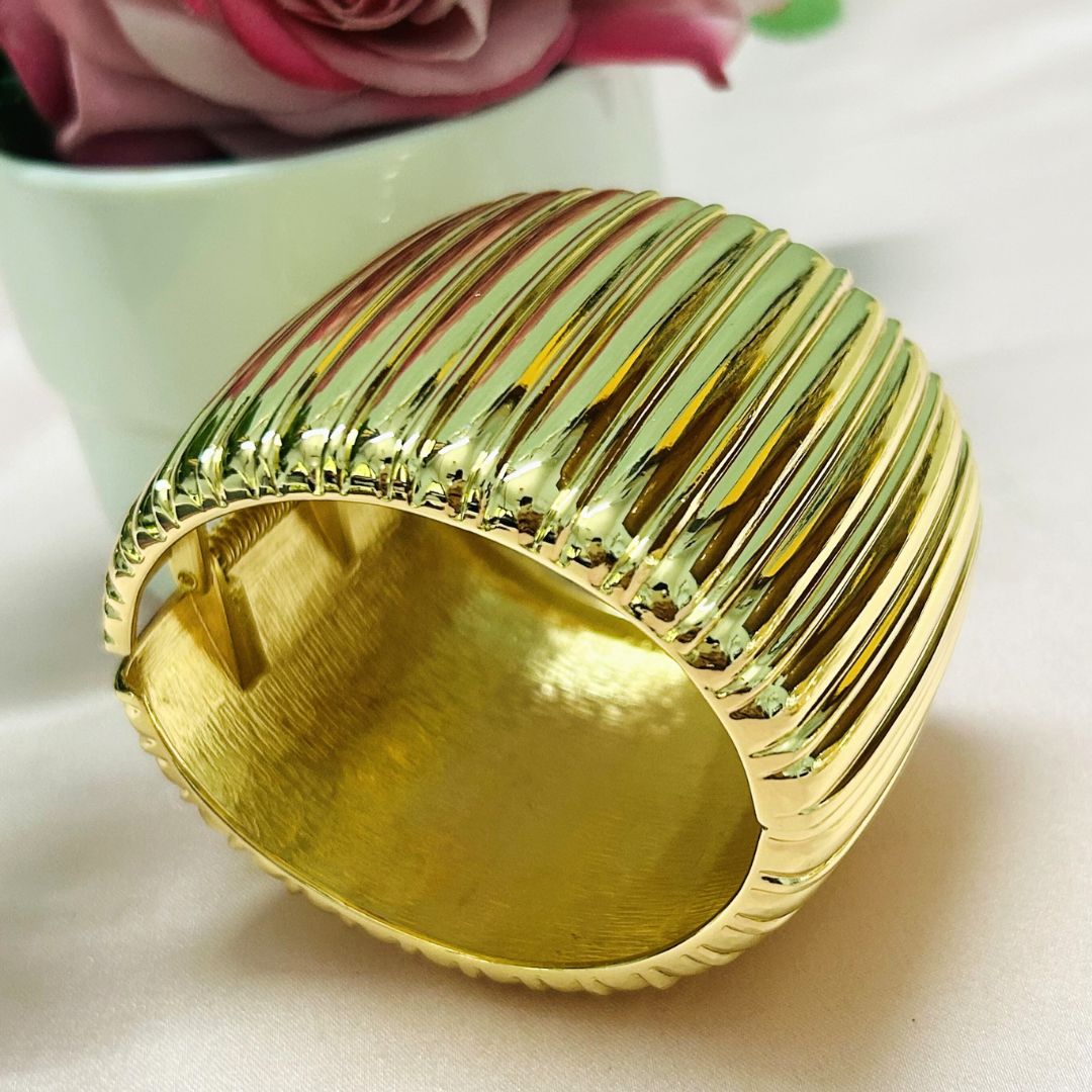 Layered Golden Openable Kada/Cuff