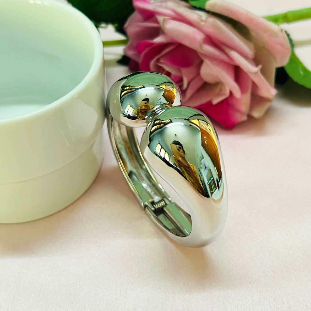 Silver Shiny Openable Kada / Handcuff