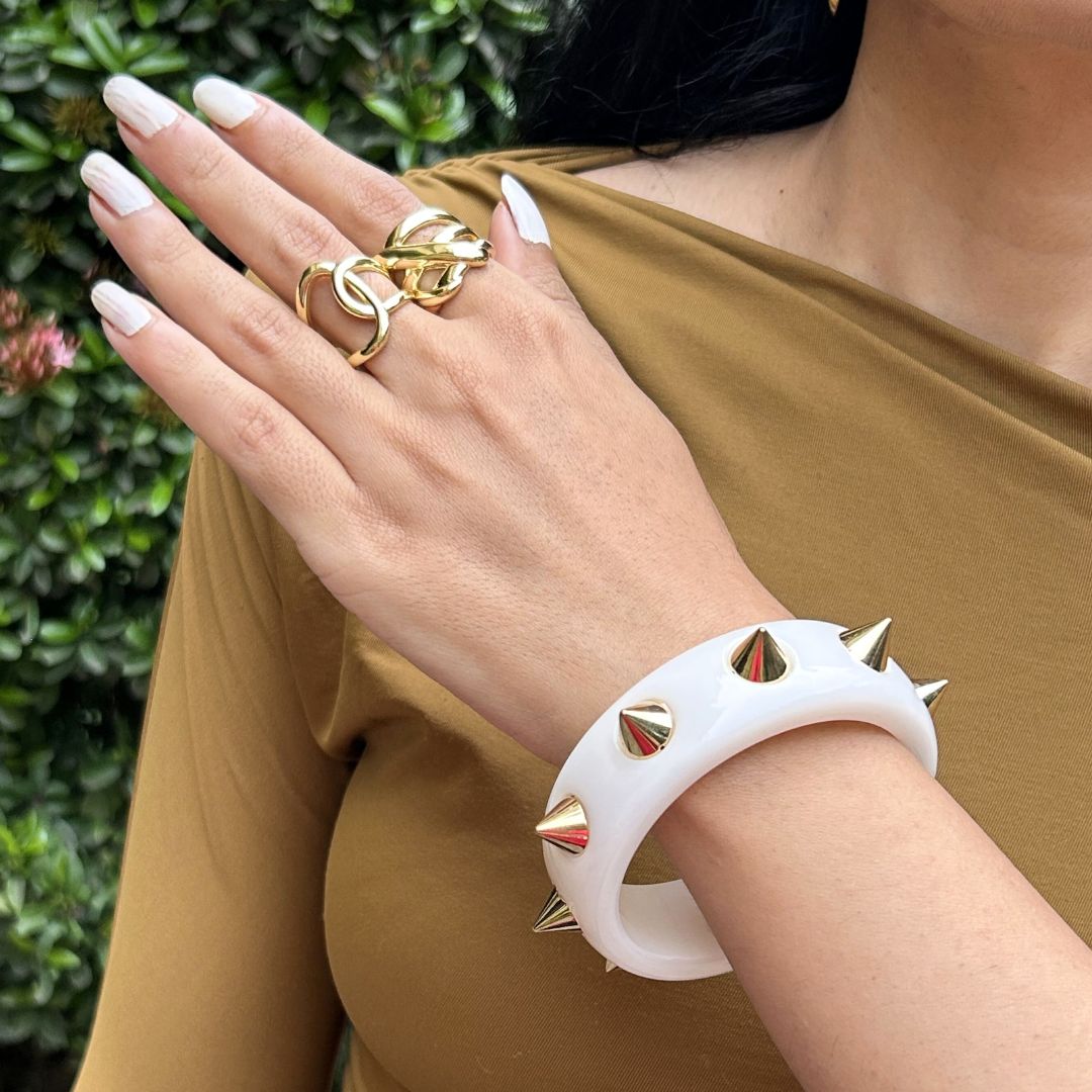 Spiked Resin Bracelet